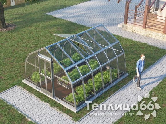 Теплица Рада Дунай под стекло, 3,5х4 метра