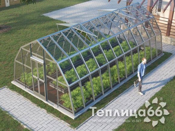 Теплица Рада Енисей под стекло, 4х8 метров