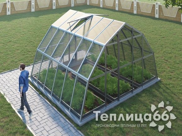 Теплица Рада Нил под стекло, 4,5х4 метра