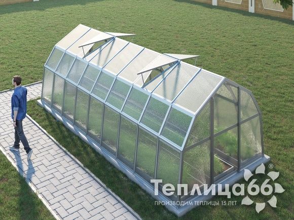 Теплица Рада Ладога из поликарбоната, 2.65х6 метров