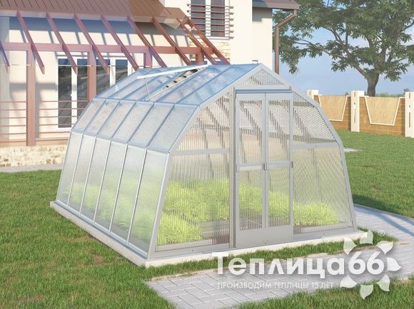 Теплица Рада Байкал из поликарбоната, 3x4 метра