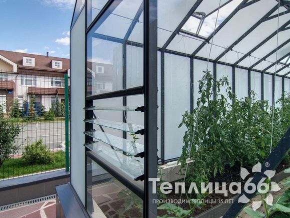 Теплица botanik mini, ширина 2,1 метра под стекло